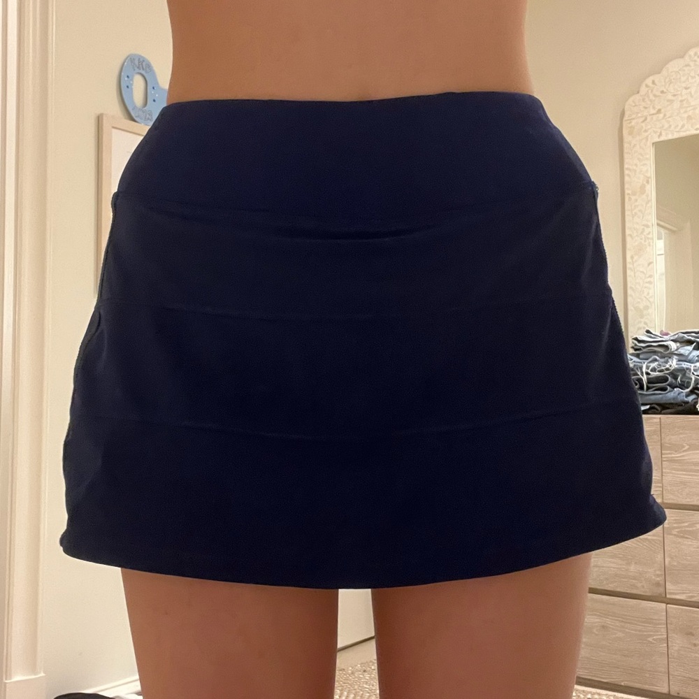 Navy Lululemon Mini Skirt